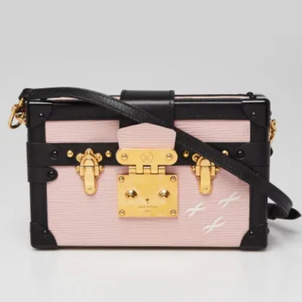 Authenticated LV LOUIS VUITTON Epi Petite Malle TRUNK Rose Ballerine BABY PINK - Picture 5 of 16